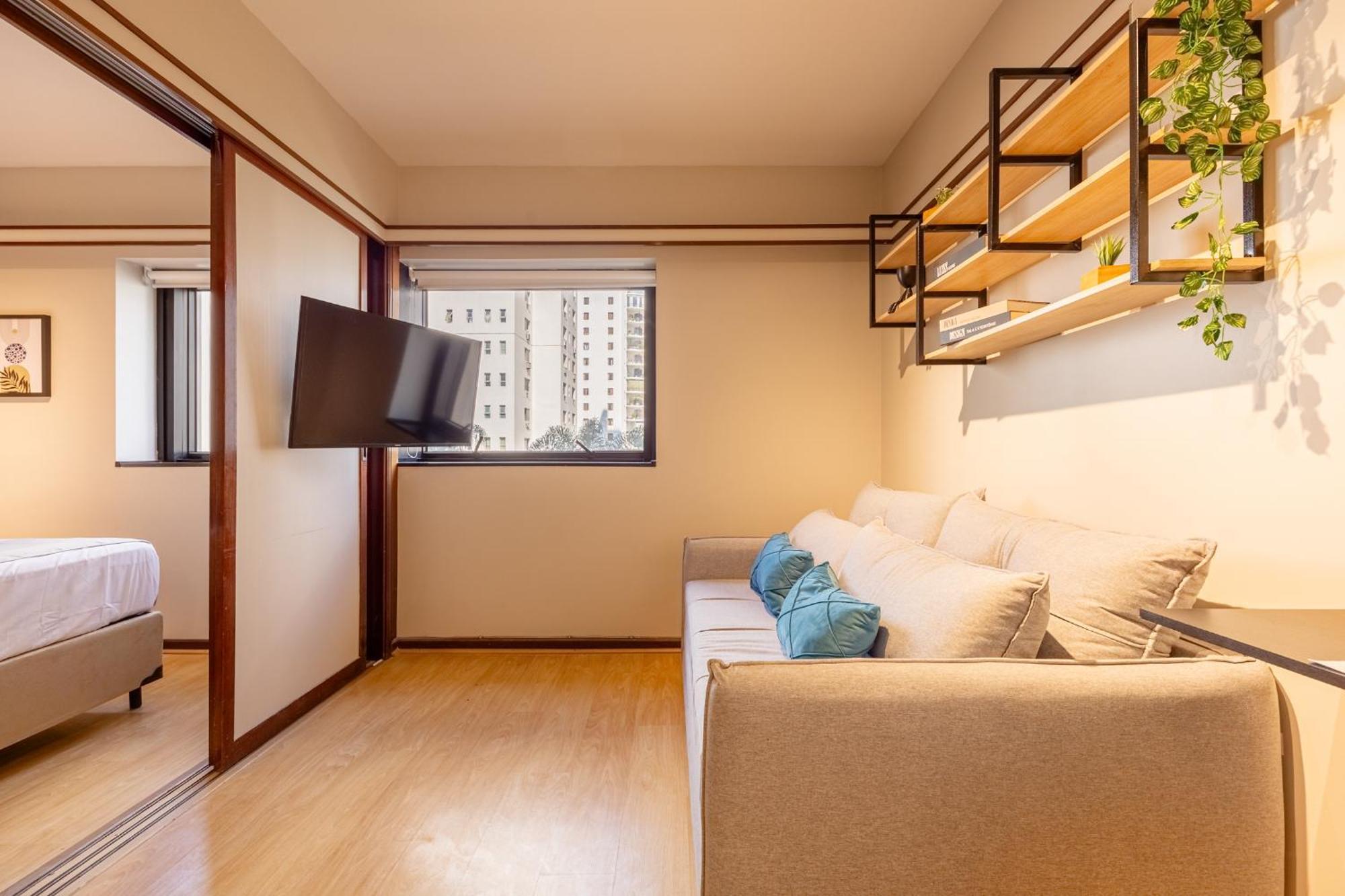 Apartamento Easy Star - Aconchegante Flat Perto Do Shopping Pamplona - Hq03i *