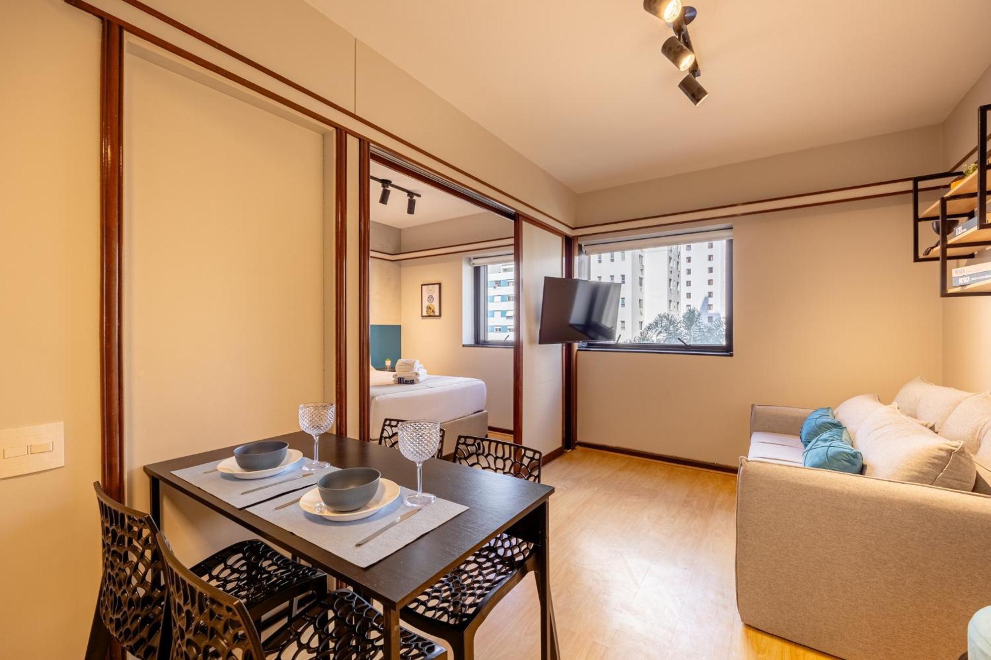 Apartamento Easy Star - Aconchegante Flat Perto Do Shopping Pamplona - Hq03i *