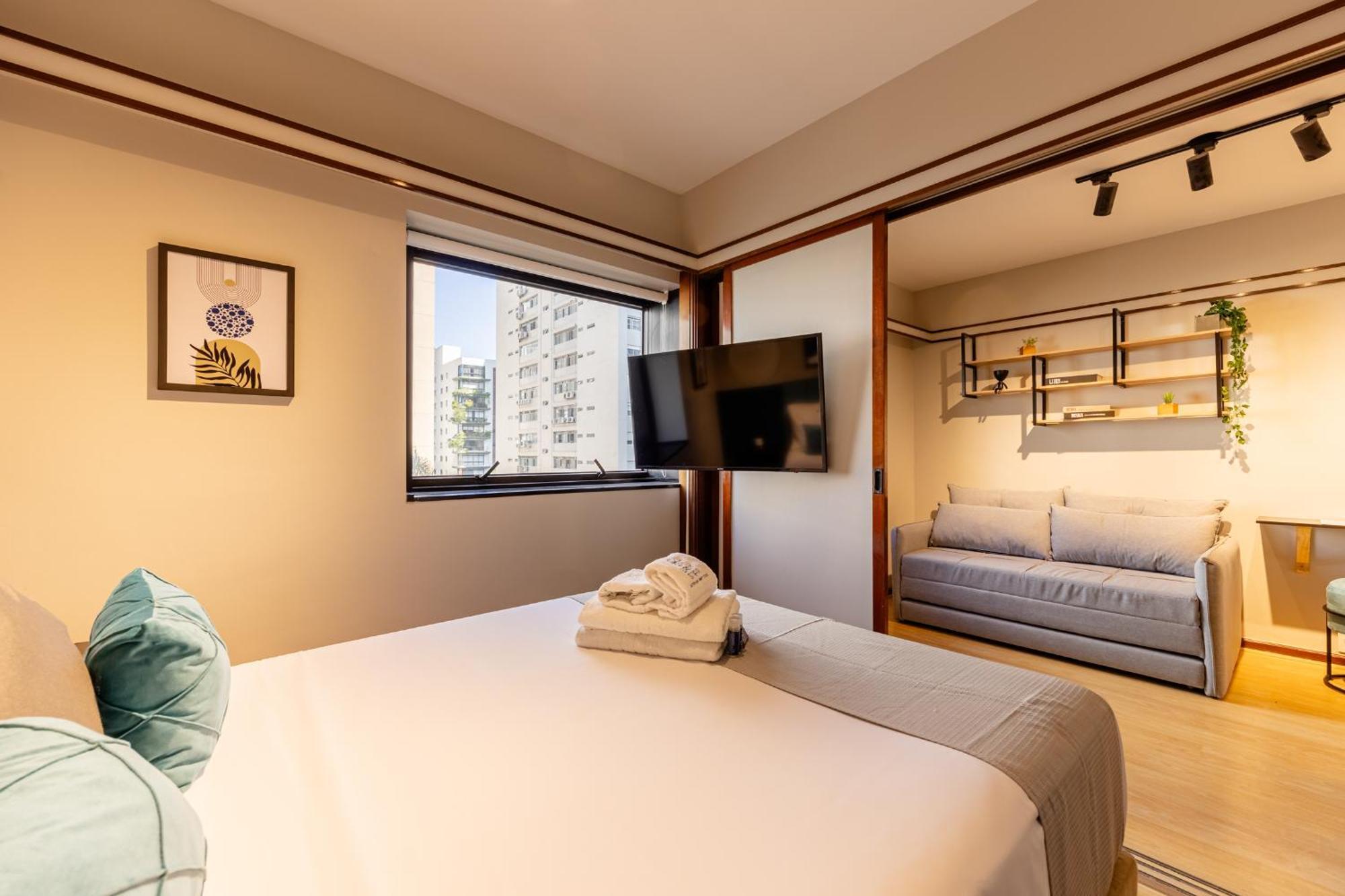 Easy Star - Aconchegante Flat Perto Do Shopping Pamplona - Hq03i * São Paulo